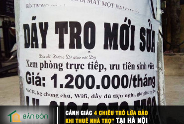 Cảnh giác “4 chiêu trò lừa đảo khi thuê nhà trọ” tại Hà Nội